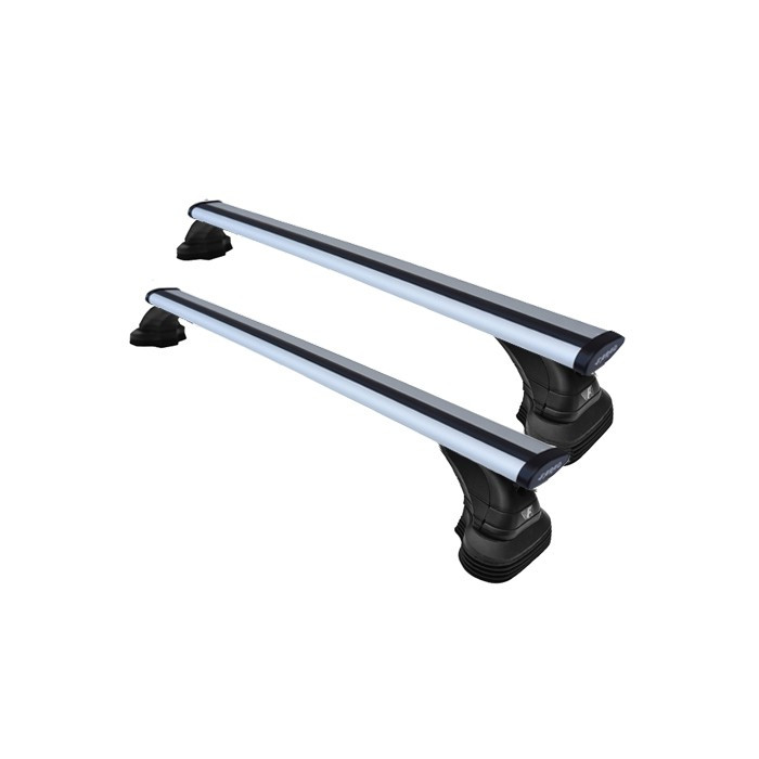 copy of Rack de teto aerodinâmico em alumínio 120 cm na cor cinza com kit PR